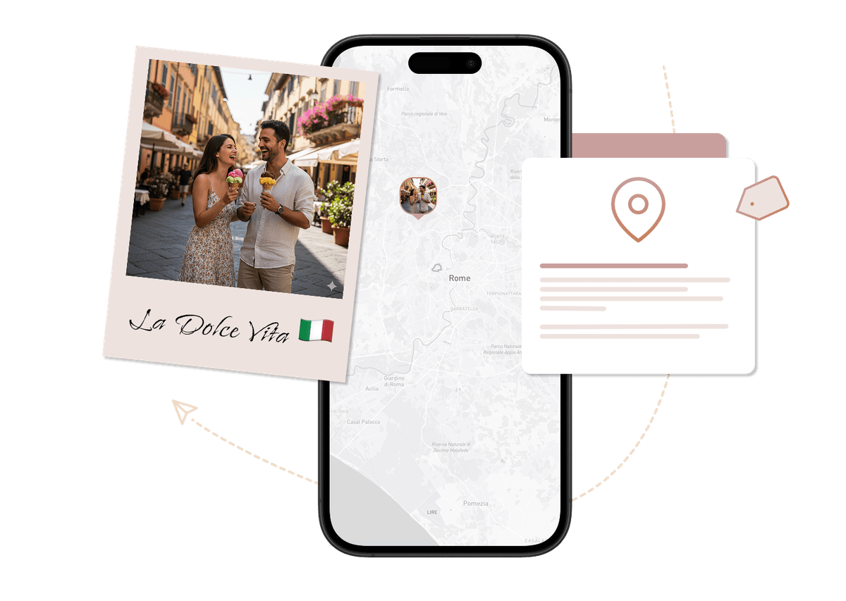 Reisekarte gestalten